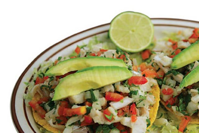 Tostada de Ceviche.