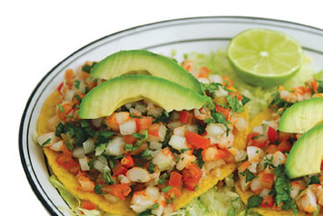Tostada de Camaron.