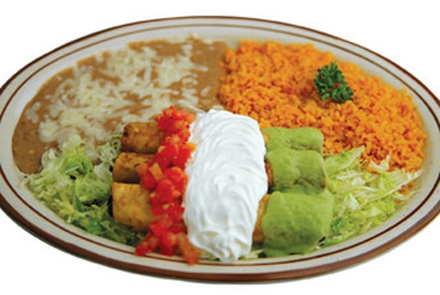 9. Three Taquitos Rancheros.