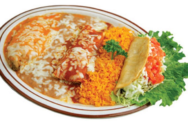7. One Enchilada, One Chile Relleno, and One Taco.