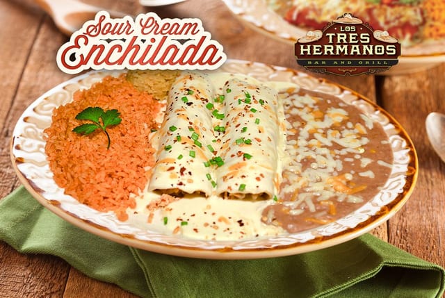 Sour Cream Enchiladas.